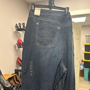 Size 28W Melissa McCarthy Se7en jeans. Straight leg